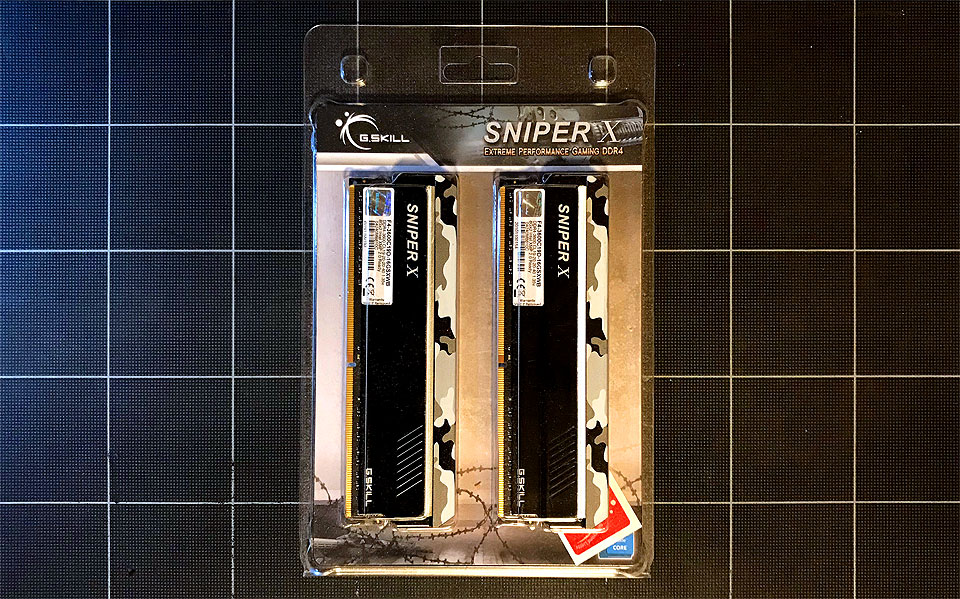 G.Skill SniperX 3600 8GB x 2 パッケージ